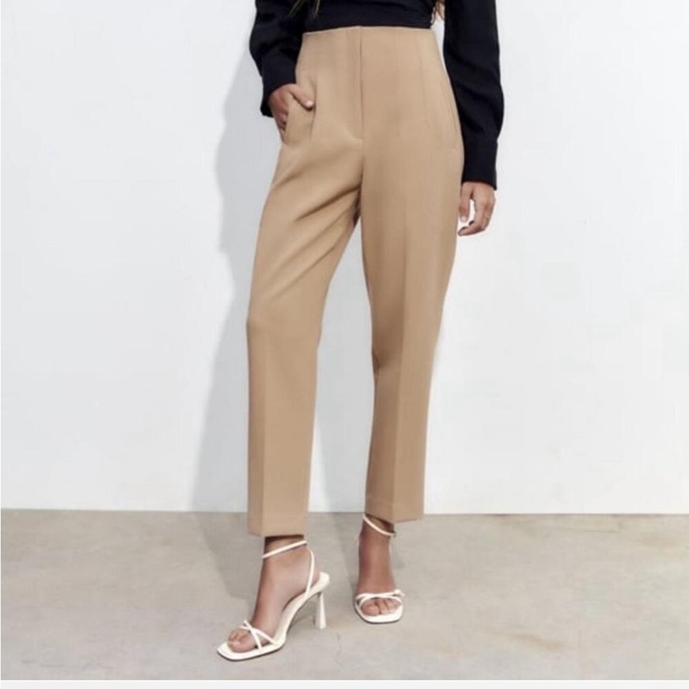 Zara high-waisted trouser dress pants